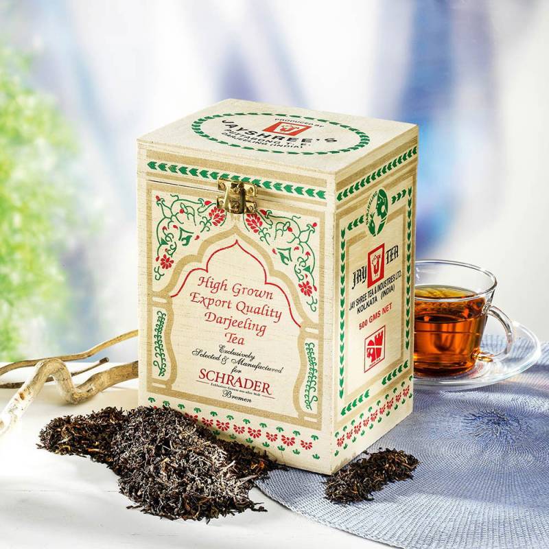 Schrader Schwarzer Tee Darjeeling Second Flush Puttabong FTGFOP1 von Schrader
