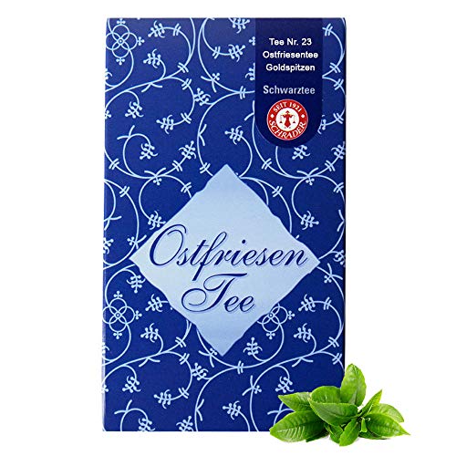 Schwarzer Tee Ostfriesentee mit Goldspitzen - Schwarztee lose - Schwarze Broken-Tee-Mischung (1000g) Schwarzer Tee Ostfriesentee mit Goldspitzen - Schwarztee lose - Schwarze Broken-Tee-Mischung (1000g) von Schrader