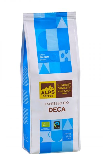 Alps Coffee Decaffeinato - entkoffeinierter Bio Fairtrade Espresso von Alps Coffee