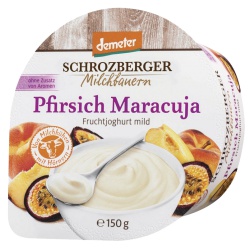Joghurt mit Pfirsich & Maracuja Joghurt mit Pfirsich & Maracuja von Schrozberger Milchbauern