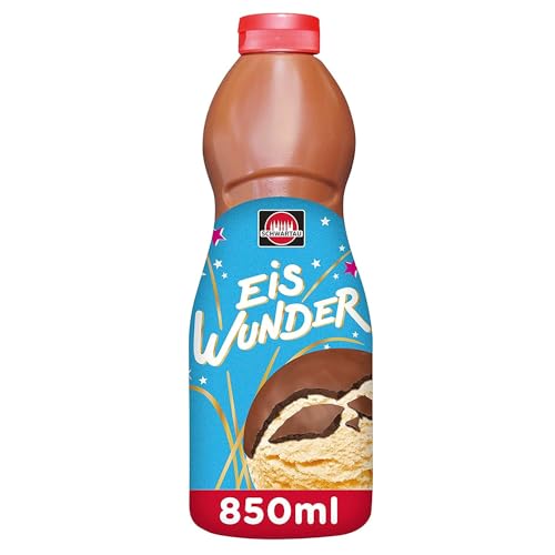Schwartau Eiswunder Schokolade Eisglasur, knackige Schoko-Eiskruste, Topping für Eis, 850 ml Flasche von Schwartau