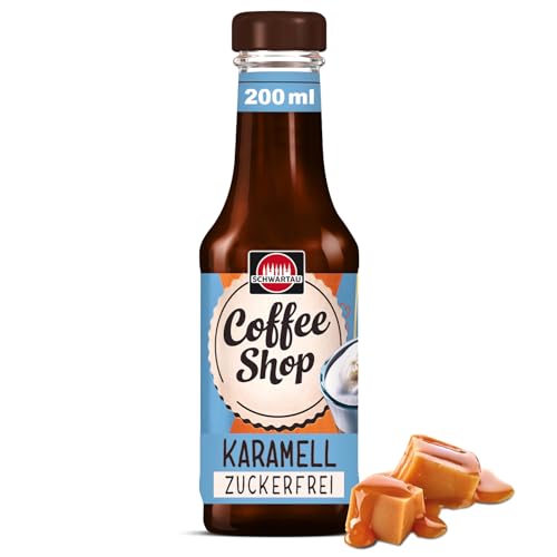 Schwartau Coffee Shop Caramel, Kaffeesirup zum Verfeinern von Kaffeespezialitäten, 200ml von Schwartau