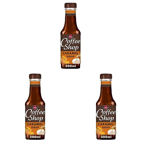 Schwartau Coffee Shop Caramel, Kaffeesirup zum Verfeinern von Kaffeespezialitäten, 200ml (Packung mit 3) von Schwartau