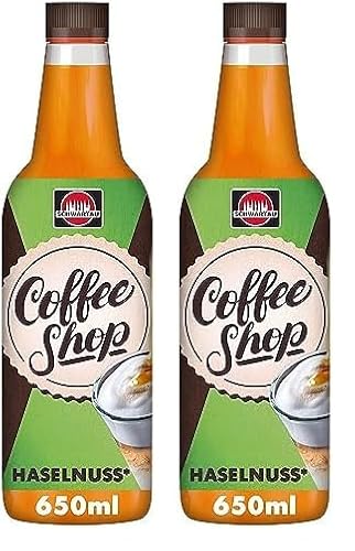 Schwartau Coffee Shop Haselnuss, Kaffeesirup zum Verfeinern von Kaffeespezialitäten, 650ml (Packung mit 2) von Schwartau