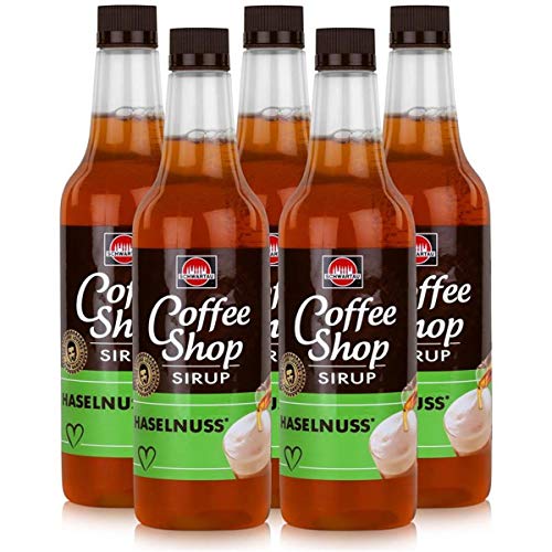 Schwartau Coffee Shop Sirup Haselnuss 650ml - Verfeinert ihren Kaffee (5er Pack) von Schwartau