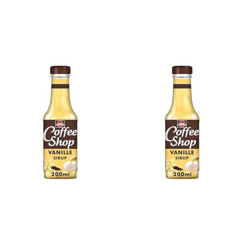 Schwartau Coffee Shop Vanille, Kaffeesirup zum Verfeinern von Kaffeespezialitäten, 200ml (Packung mit 2) von Schwartau
