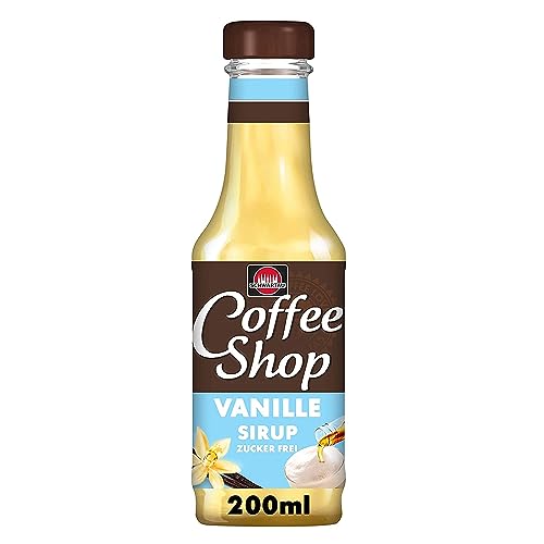 Schwartau Coffee Shop Vanille ohne Zucker, Kaffeesirup zum Verfeinern von Kaffeespezialitäten, 200ml von Schwartau