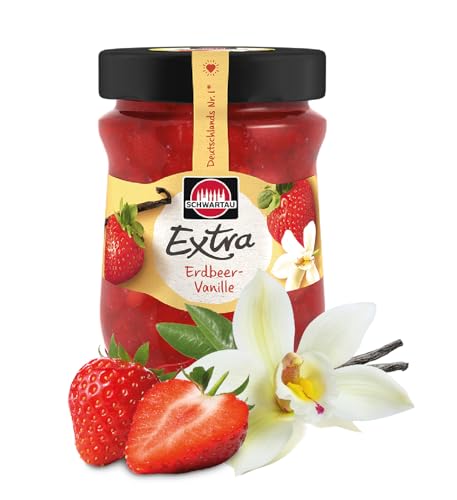 Schwartau Extra Erdbeere-Vanille, Konfitüre, 340g Schwartau Extra Erdbeere-Vanille, Konfitüre, 340g von Schwartau