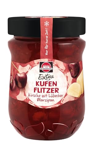 Schwartau Extra Kufenflitzer Kirsche mit Lübecker Marzipan, Winterkonfitüre, 340 g Glas Schwartau Extra Kufenflitzer Kirsche mit Lübecker Marzipan, Winterkonfitüre, 340 g Glas von Schwartau