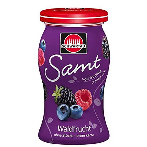 Schwartau Samt Waldfrucht, Fruchtaufstrich, ohne Stücke - ohne Kerne, 8er Pack (8 x 270 g) von Schwartau