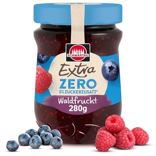 Schwartau Extra Zero Waldfrucht, Konfitüre ohne Zuckerzusatz, 13kcal pro 25g, 280g Schwartau Extra Zero Waldfrucht, Konfitüre ohne Zuckerzusatz, 13kcal pro 25g, 280g von Schwartau