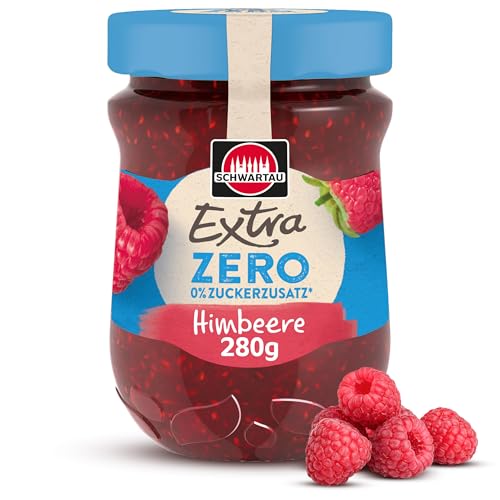 Schwartau Extra Zero Himbeere, Fruchtaufstrich ohne Zuckerzusatz, 12 kcal pro 25g, 280g Schwartau Extra Zero Himbeere, Fruchtaufstrich ohne Zuckerzusatz, 12 kcal pro 25g, 280g von Schwartau