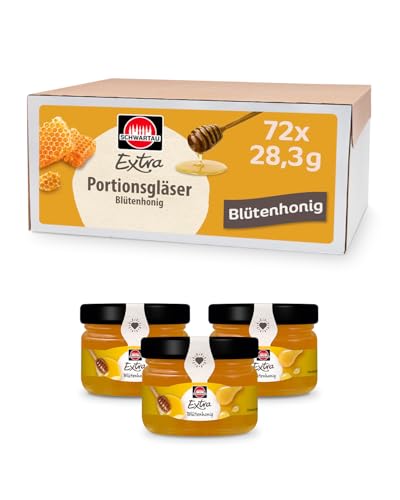 Schwartau Blütenhonig, blumig milder Honig, Portionsgläser, 72 x 28,3g Schwartau Blütenhonig, blumig milder Honig, Portionsgläser, 72 x 28,3g von Schwartau