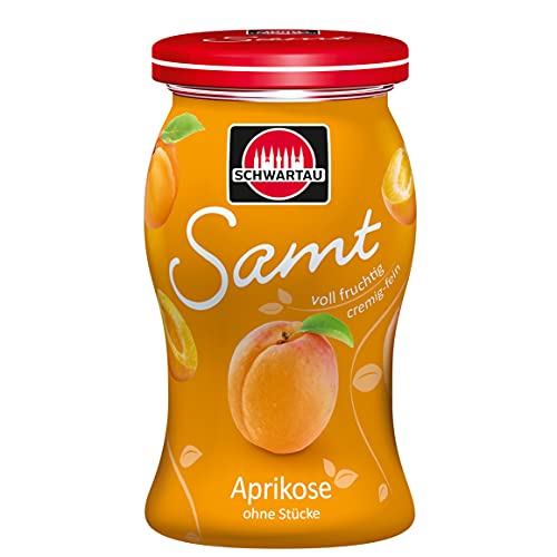 Schwartau Samt Aprikose, Fruchtaufstrich, ohne Stücke - ohne Kerne, 8er Pack (8 x 270 g) von Schwartau