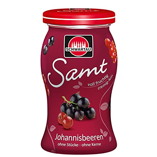 Schwartau Samt Johannisbeeren, Fruchtaufstrich, ohne Stücke - ohne Kerne, 8er Pack (8 x 270 g) von Schwartau