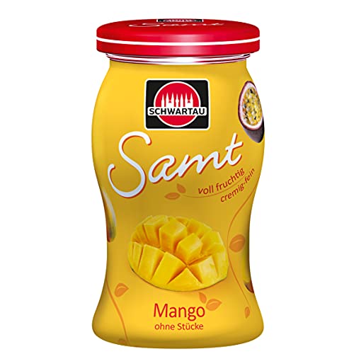Schwartau Samt Mango, Fruchtaufstrich, ohne Stücke - ohne Kerne, 8er Pack (8 x 270 g) von Schwartau