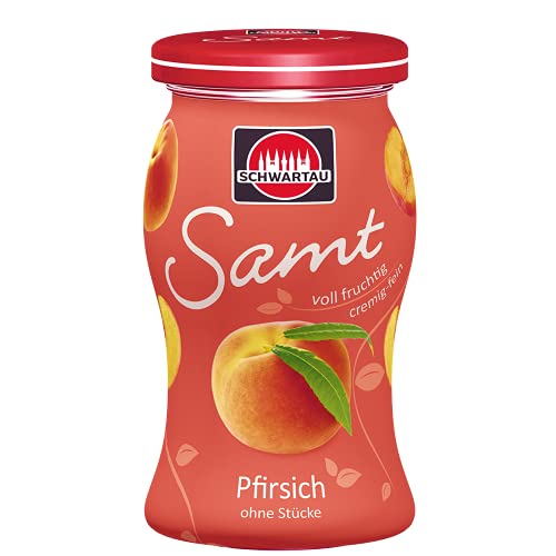 Schwartau Samt Pfirsich, Fruchtaufstrich, 8er Pack (8 x 270g) von Schwartau