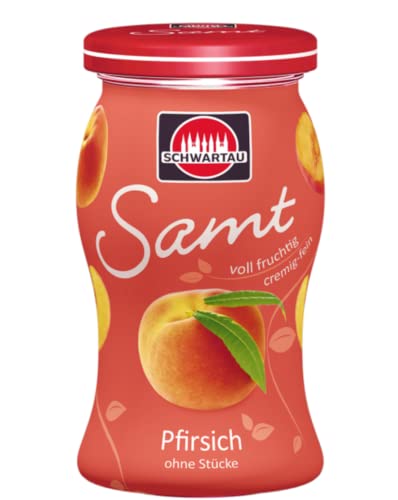 Schwartau Samt Pfirsich, Fruchtaufstrich ohne Stücke & ohne Kerne, 270g von Schwartau