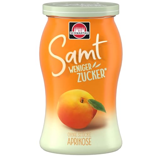 Schwartau Samt Weniger Zucker Aprikose, zuckerreduzierter Fruchtaufstrich, 255g Schwartau Samt Weniger Zucker Aprikose, zuckerreduzierter Fruchtaufstrich, 255g von Schwartau