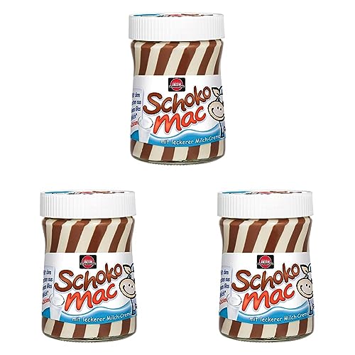Schwartau SchokoMac, Schoko-Milch Aufstrich, 400g (Packung mit 3) von Schwartau