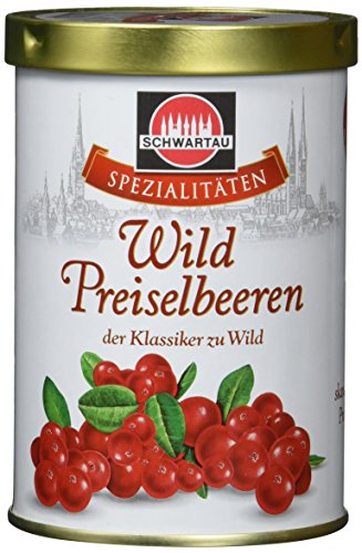 Schwartau Spezialitäten Waldpreiselbeeren, der Klassiker zu Wild, 6er Pack (6 x 330 g Dose) von Schwartau