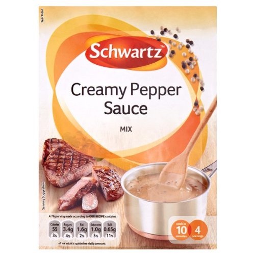 Schwartz Creamy Pepper Sauce mischen 12 x 25g von Schwartz