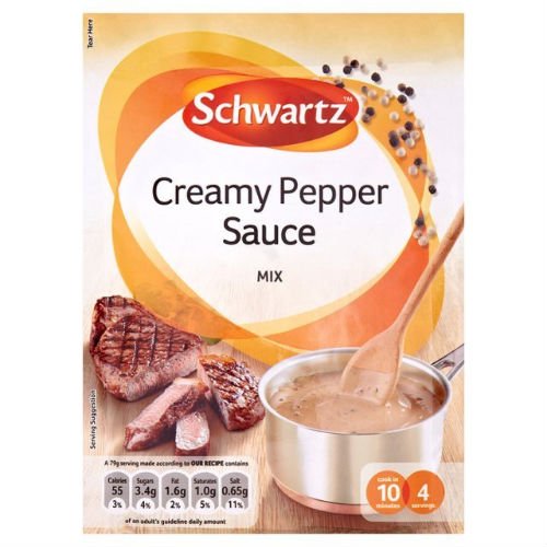 Schwartz Cremige Pfeffersoße, 25 g, 8 Stück von Schwartz