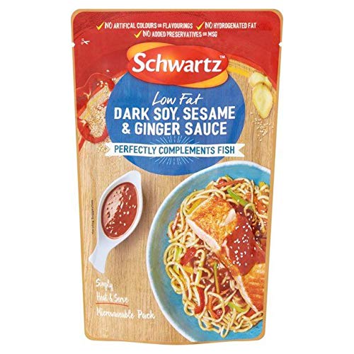 Schwartz Dunkle Soja, Sesam & Ingwersoße für Fische, 300 g von Schwartz
