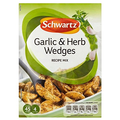 Schwartz Garlic & Herb Wedges Rezept-Mix (38g) - Packung mit 2 von Schwartz