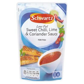 Schwartz Low Fat Sweet Chili, Limette & Koriander Sauce für Fische, 300 g, 2 Stück von Schwartz