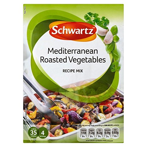 Schwartz Mittelmeer Gebratenes Gemüse-Rezept-Mix (30 g) - Packung mit 6 von Schwartz