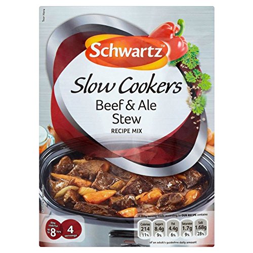 Schwartz Raclettgeräte Beef & Ale Stew Rezept Mix (43g) - Packung mit 6 von Schwartz