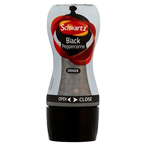 Schwartz Schwarze Pfefferkörner Grinder (35 g) - Packung mit 2 von Schwartz