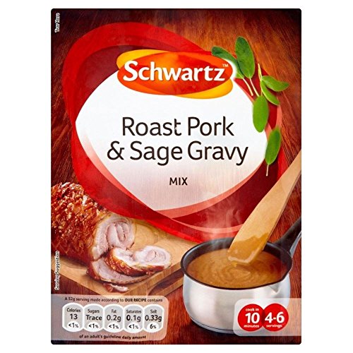 Schwartz Schweinebraten & Sage Gravy Mix (25 g) - Packung mit 6 von Schwartz