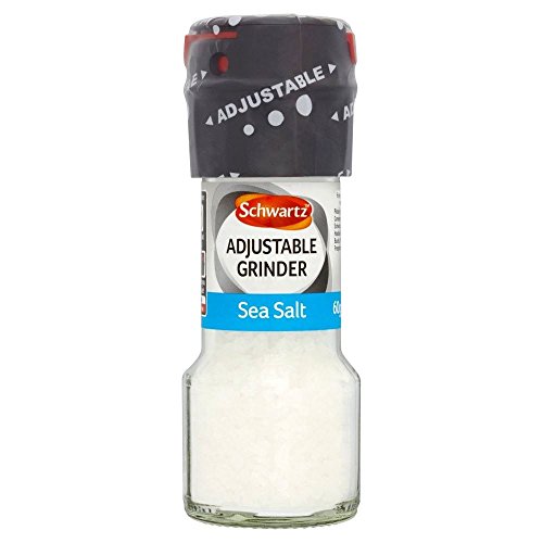 Schwartz Sea Salt einstellbares Mahlwerk (60 g) - Packung mit 6 von Schwartz