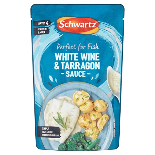 Schwartz Weißwein & Estragon Sauce für Fisch, 300 g von Schwartz