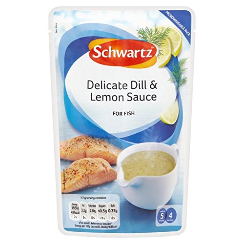 Schwartz Zarte Dill & Zitronensauce für Fische, 300 g, 6 Stück Schwartz Zarte Dill & Zitronensauce für Fische, 300 g, 6 Stück von Schwartz