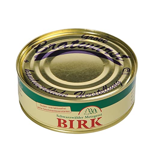 Schwarzwälder Metzgerei Birk Dosenwurst Grobe Bratwurst aus eigener Herstellung Schwarzwälder Metzgerei Birk Dosenwurst Grobe Bratwurst aus eigener Herstellung von Schwarzwälder Metzgerei Birk