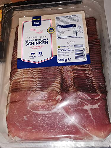Schwarzwälder Schinken geschnitten 500 g Packung Schwarzwälder Schinken geschnitten 500 g Packung von Schwarzwälder Schinken