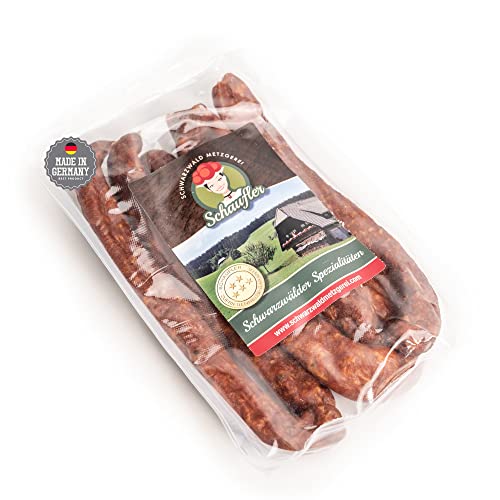 Schwarzwald Metzgerei - Pfefferbeisser Rohesser mit einmalig rauchigem Geschmack, aromatisch mit edlen Naturgewürzen verfeinert - 3 Paar Schwarzwald Metzgerei - Pfefferbeisser Rohesser mit einmalig rauchigem Geschmack, aromatisch mit edlen Naturgewürzen verfeinert - 3 Paar von Schwarzwald Metzgerei Schaufler