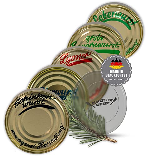 Schwarzwald Metzgerei: 15x 400g Dosen - 1 Jahr haltbare Dosenwurst im Set – mit Frischedeckel! – Wurstkonserven Vorratspaket Schwarzwald Metzgerei: 15x 400g Dosen - 1 Jahr haltbare Dosenwurst im Set – mit Frischedeckel! – Wurstkonserven Vorratspaket von Schwarzwald Metzgerei Schaufler