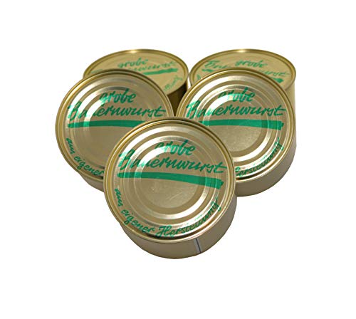 Schwarzwald Metzgerei - Wurstspezialitäten in Dosen - Bauernwurst - 5 x 400g | 1 Jahr MHD | Handwerksproduktion Schwarzwald Metzgerei - Wurstspezialitäten in Dosen - Bauernwurst - 5 x 400g | 1 Jahr MHD | Handwerksproduktion von Schwarzwald Metzgerei Schaufler