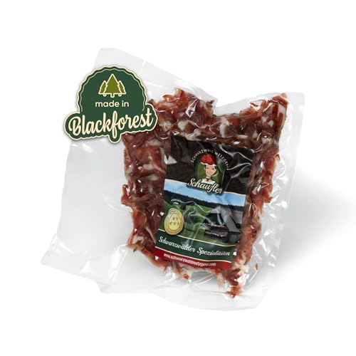 Schwarzwald Metzgerei – Schwarzwälder Schinkenstreifen mit herzhaft rauchigem Aroma – 200g Speckstreifen vom Bauch für Salate, Rührei, grüne Bohnen, Carbonara u.v.m. von Schwarzwald Metzgerei