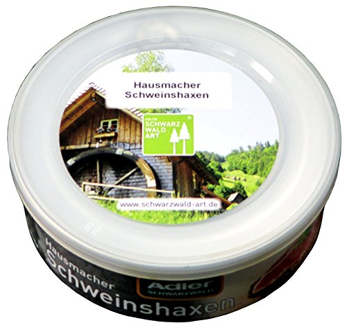 Schwarzwald Art Adler Hausmacher Schweinshaxen Dose 200g Schwarzwald Art Adler Hausmacher Schweinshaxen Dose 200g von SchwarzwaldArt