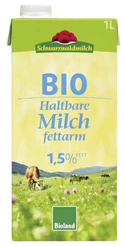 Schwarzwaldmilch Bioland - H-Milch 1,5%, fettarm, 12 x 1 Liter von Schwarzwaldmilch