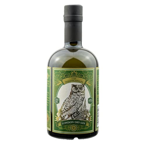 GIN 0.5l (45% Vol.) - Waldgin - London Dry Gin - 1229 Waldschnaps | Premium Gin von Meisterhand hergestellt | Ein Spaziergang durch den heimischen Forst | mit besten Botanicals von Schwechower Obstbrennerei GmbH