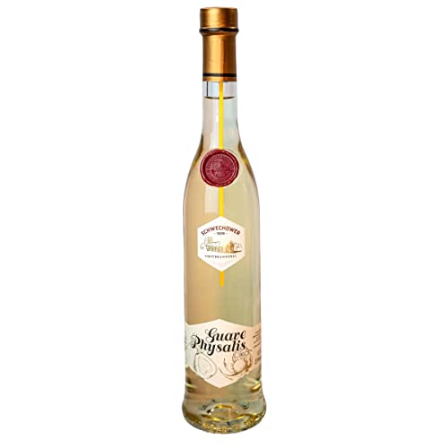 Schwechower Guave-Physalis 0.5l (15% Vol.) - fruchtiger Guavenlikör/Physalislikör - Fruchtlikör von Schwechower Obstbrennerei GmbH