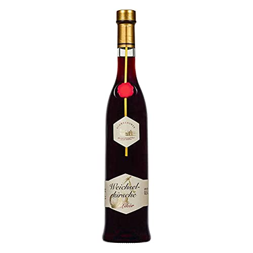 Schwechower Likör Weichselkirsche 0.5l (22% Vol.) - Kirschlikör aus Weichselkirschen (Sauerkirsche) 500ml von Schwechower Obstbrennerei GmbH