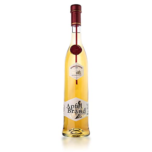 Schwechower Obstbrand Apfel - fassgelagert 0,5l (43% Vol.) - Apfelbrand - 3 Jahre gelagert - 8 Monate in einem alten Whiskey-Fass nachgelagert von Schwechower Obstbrennerei GmbH