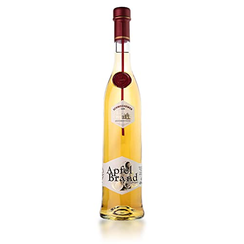 Schwechower Obstbrand Apfel - fassgelagert 0,5l (43% Vol.) - Apfelbrand - 3 Jahre gelagert - 8 Monate in einem alten Whiskey-Fass nachgelagert von Schwechower Obstbrennerei GmbH